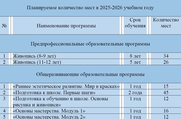 планируемое количество мест (1)